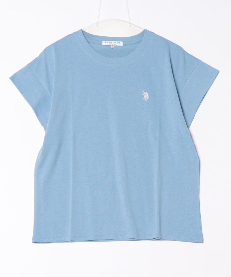リラックスフィットワンポイント刺繍フレンチスリーブ Ｔシャツ 【U.S. POLO ASSN./ユーエスポロアッスン】　　　　　　　　　　　　　　　　　　　　　　　　　　　　　　　　　　　　　　　　　　　　　　　　　　　　　　　　　　　　