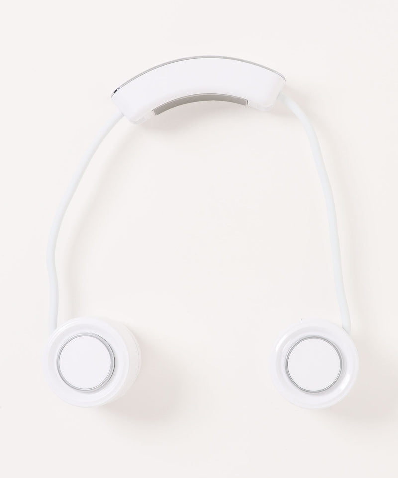フレキシブル冷却プレートネックファン WH ハンズフリー ペルチェ冷却 3段階風量調節 USB-C充電 熱中症対策