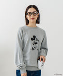 【DISCUS×DISNEY】「ミッキーマウス」キャラクタープリントスウェットトレーナー メンズ レディース ユニセックス