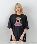 【DISCUS/ディスカス】【選べる丈感・ビーバス＆バッドヘッド】DISCUS×BEAVIS AND BUTT-HEAD コラボＴシャツ 綿100% クルーネック アニメ キャラクタープリント アメカジ ストリート