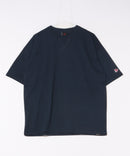 【SAVIER/サビアー】×【ZERO STAIN/ゼロステイン】コラボ Vガセット クルーネック Tシャツ