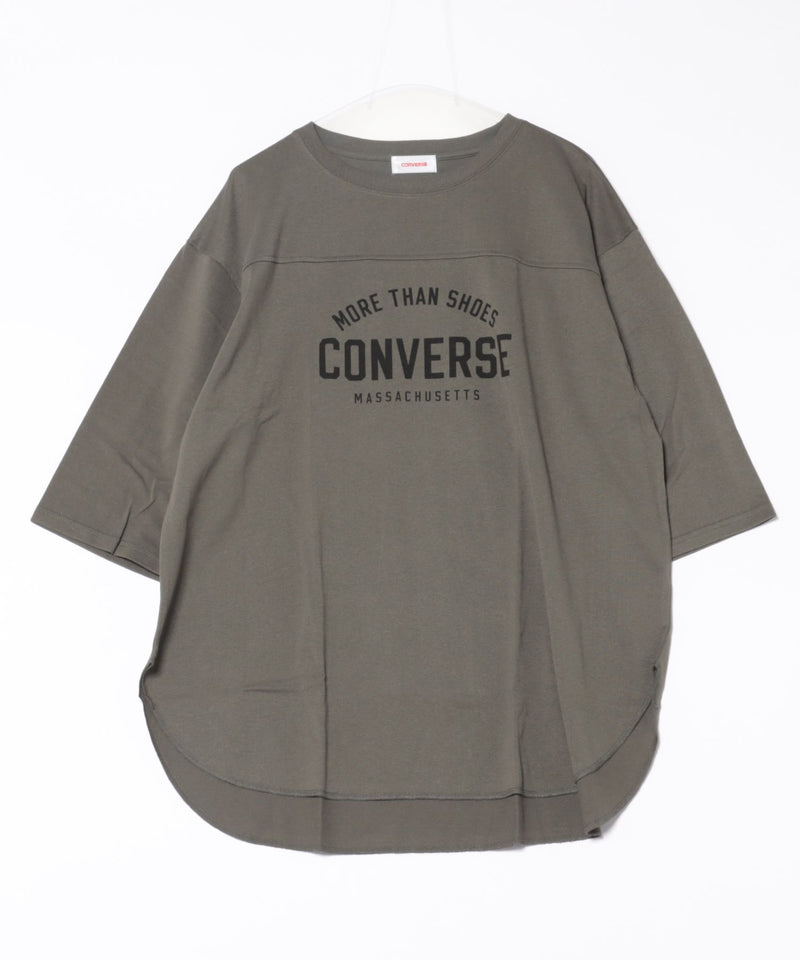 7分袖 ワイド切り替え チュニック【CONVERSE/コンバース】