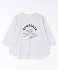 シュ－ズ柄 7分袖 Tシャツ【CONVERSE/コンバース】