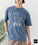 【GODZILLA/ゴジラ】【コットン100％のしっかりした生地 ドロップショルダー】オリジナルデザイン 刺繍Tシャツ ゴジラ キングギドラ メカゴジラ コラボ 特撮 映画 キャラT オーバーサイズ