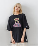 【DISCUS/ディスカス】【選べる丈感・ビーバス＆バッドヘッド】DISCUS×BEAVIS AND BUTT-HEAD コラボＴシャツ 綿100% クルーネック アニメ キャラクタープリント アメカジ ストリート