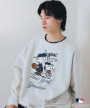 【PEANUTS×MLB】オリジナルデザイン 裏起毛トレーナー ヤンキース ドジャース カブス キャラクター