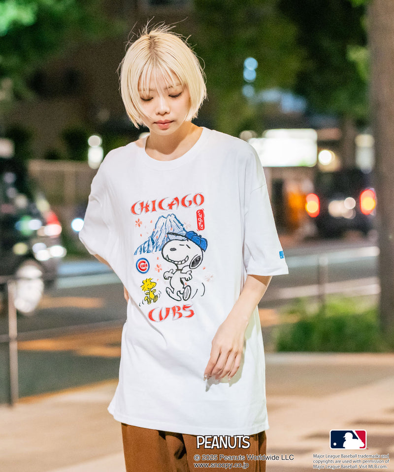 【PEANUTS×MLB】オリジナルデザイン 和柄Ｔシャツ ドジャース ヤンキース カブス スーベニア