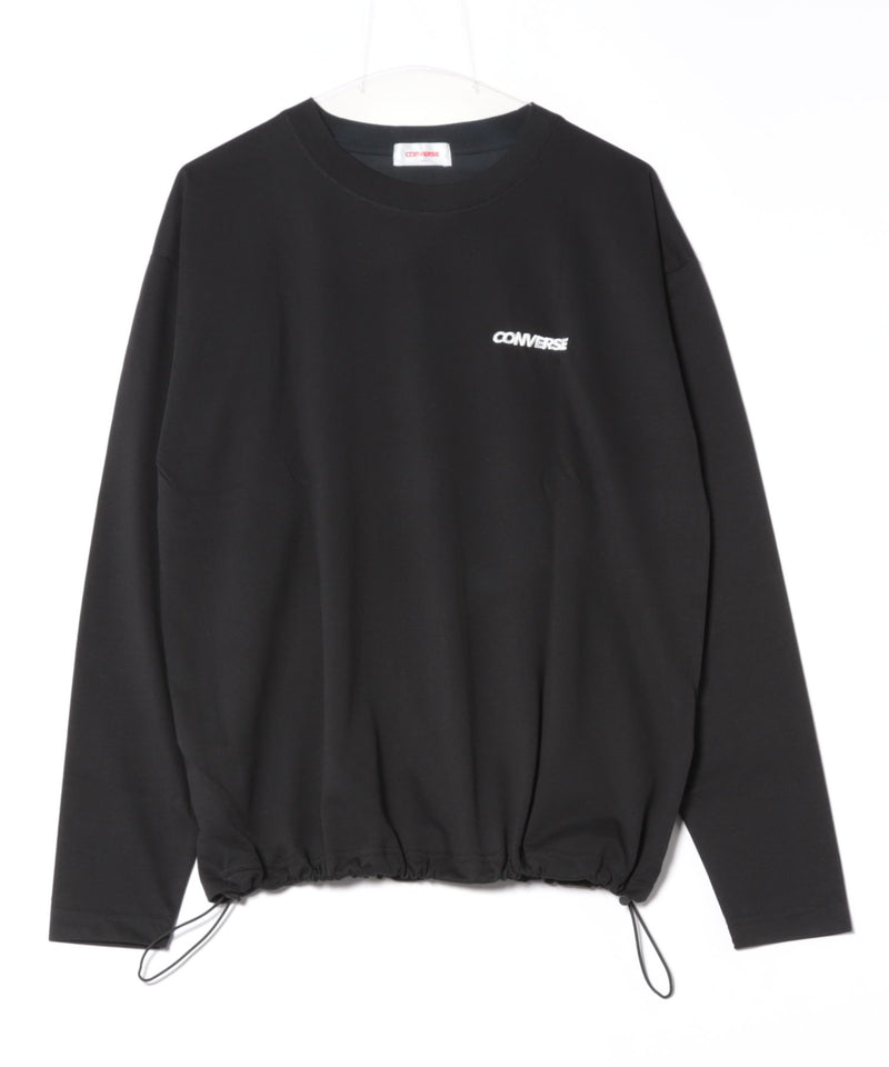 【CONVERSE/コンバース】レトロポスタープリント ドロスト付 UVカット ロンＴ