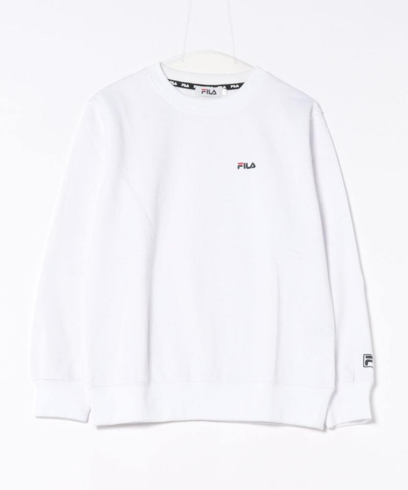 【FILA/フィラ】ワンポイント刺繍 スウェットトレーナー ブランドロゴ