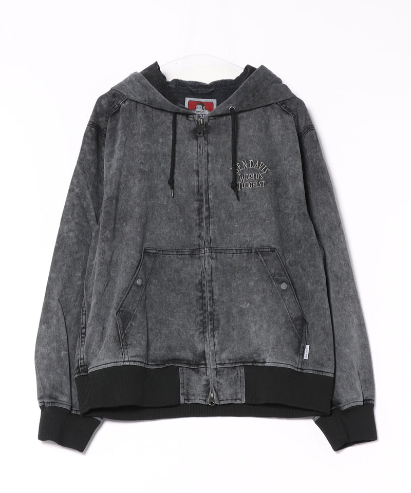 【BEN DAVIS/ベンデイビス】ヴィンテージ加工 ブリーチ加工 ツイル アクティブジャケット