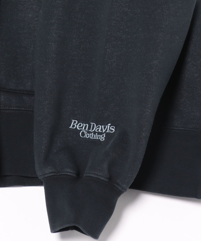 【BEN DAVIS/ベンデイビス】パウダーブリーチ加工 フルジップパーカー