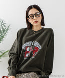 【DISCUS×HOT STUFF×Casper】キャラクタープリントスウェットトレーナー メンズ レディース ユニセックス