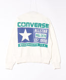 【CONVERSE/コンバース】バッグプリント ブランドロゴ スウェットトレーナー