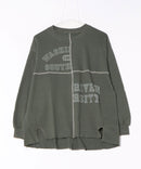 【C-FORT POINT/フォートポイント】裏毛 リメイク風 スウェットトレーナー