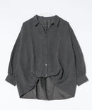 【C-FORT POINT/フォートポイント】ピーチ起毛 スキッパー ブラウス