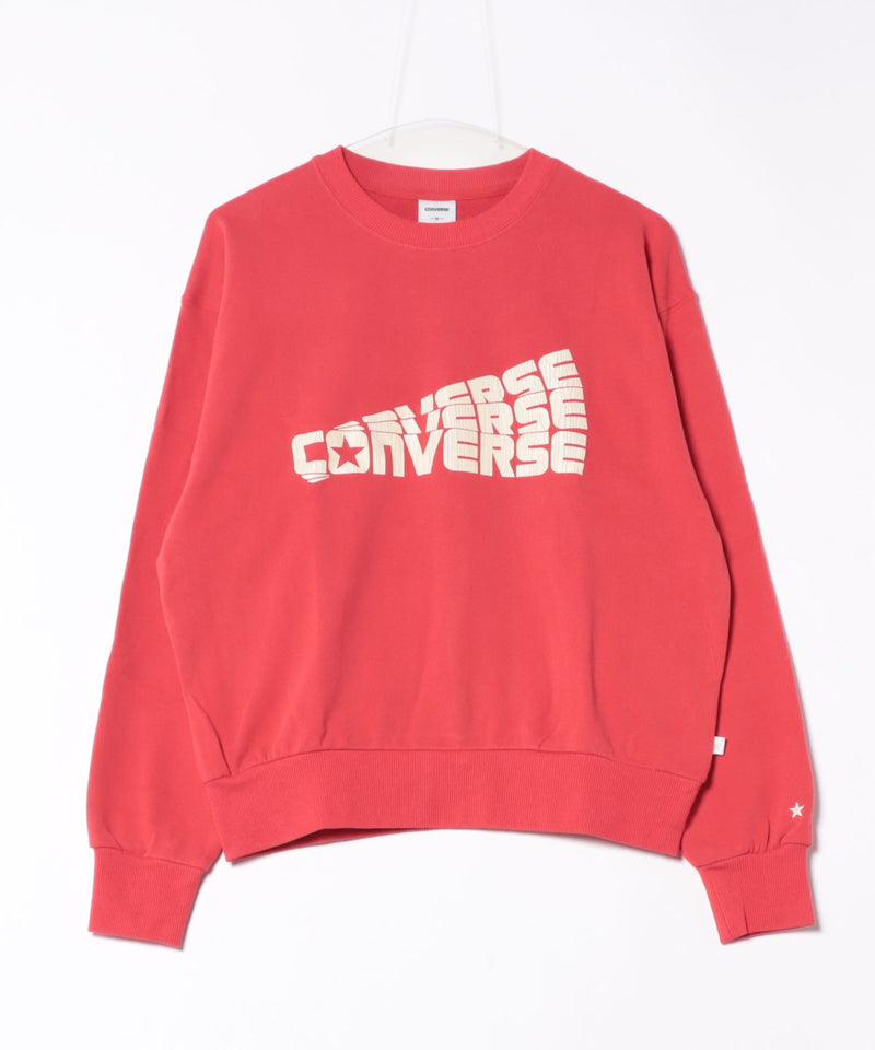 【CONVERSE/コンバース】クラックロゴ グラフィック スウェットトレーナー