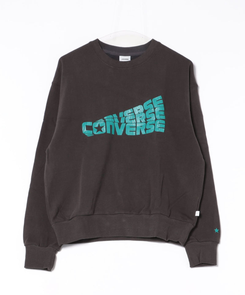 【CONVERSE/コンバース】クラックロゴ グラフィック スウェットトレーナー