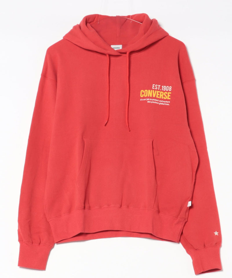 【CONVERSE/コンバース】発泡ロゴ グラフィック スウェットパーカー