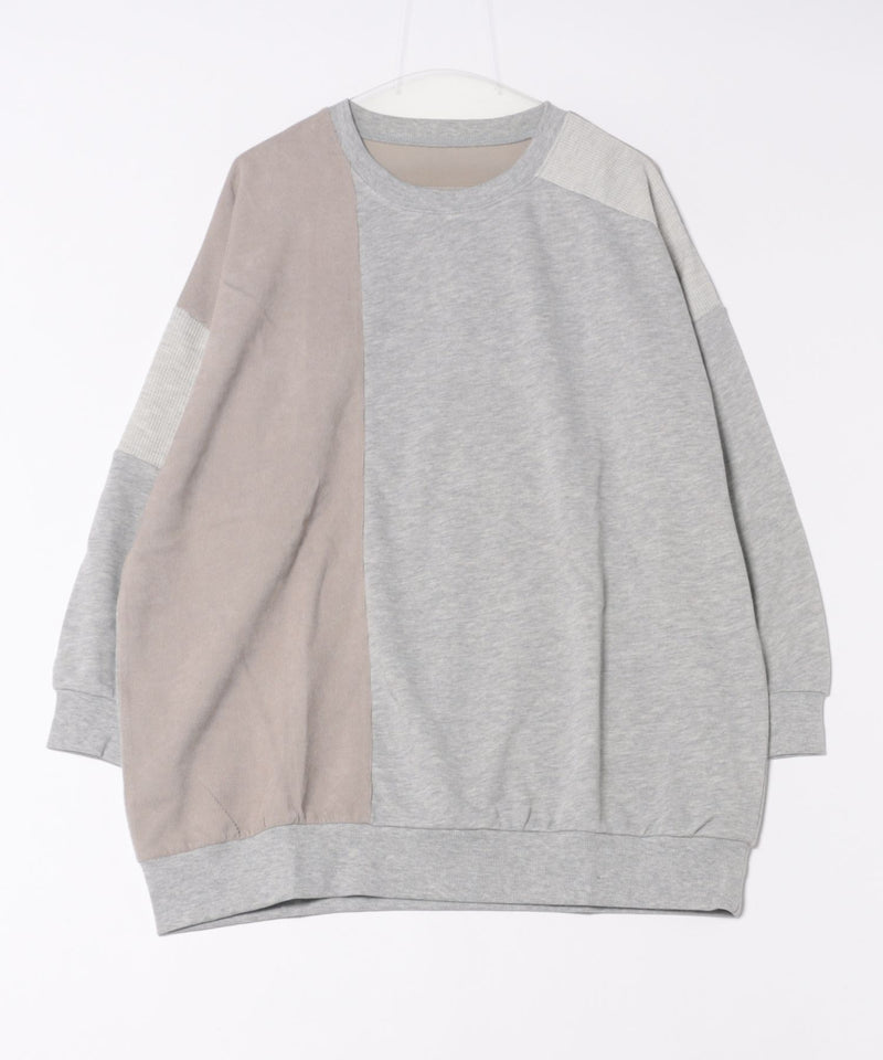 【C-FORT POINT/フォートポイント】コーデュロイ ワッフル 切り替え チュニック