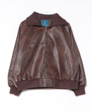 【BEVERLY HILLS POLO CLUB/ビバリーヒルズポロクラブ】フェイクレザー リブブルゾン