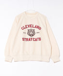 【C-FORT POINT/フォートポイント】アニマルプリント(タイガー) カレッジ スウェットトレーナー