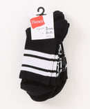 【HANES/ヘインズ】ロークルーソックス 3足組