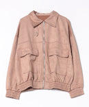 【C-FORT POINT/フォートポイント】スウェードポンチ フライトジャケット