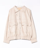 【C-FORT POINT/フォートポイント】スウェードポンチ フライトジャケット