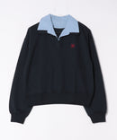 【C-FORT POINT/フォートポイント】2枚襟 スウェットポロトレーナー