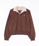 【C-FORT POINT/フォートポイント】2枚襟 スウェットポロトレーナー