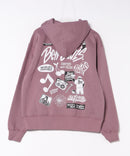 【BEN DAVIS/ベンデイビス】バックプリント フルジップ フーディー ヘビーウェイト 裏起毛