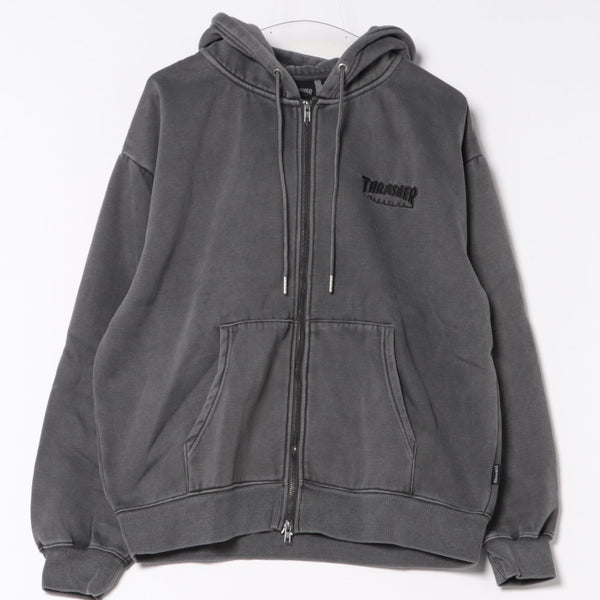 THRASHER / スラッシャー】ピグメントキモウZIPフーディー 裏起毛