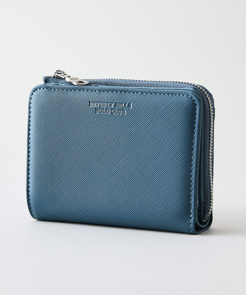 【BEVERLY HILLS POLO CLUB/ビバリーヒルズポロクラブ 】二つ折りＺＩＰウォレット