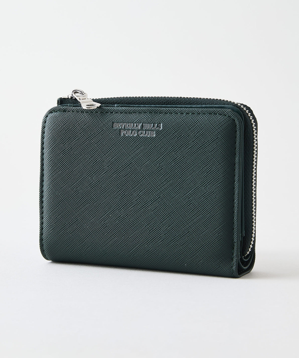 未使用級✨バリー✨二つ折り財布✨ジッピーウォレット✨カードケース✨ストラップ✨黒 BEVERLY HILLS POLO CLUB/ビバリーヒルズポロクラブ 】二つ折りZIP