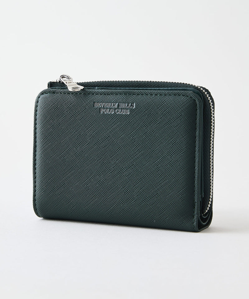 【BEVERLY HILLS POLO CLUB/ビバリーヒルズポロクラブ 】二つ折りＺＩＰウォレット