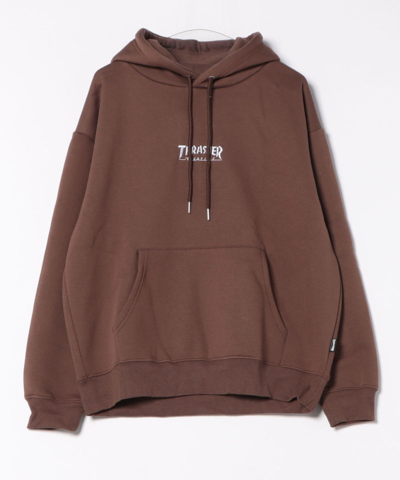 【THRASHER /スラッシャー】ヘビーウェイト ワンポイントフーディ 裏起毛 マグロゴ