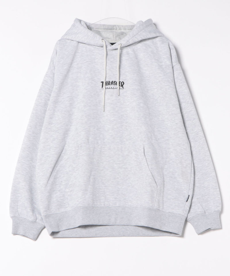 【THRASHER /スラッシャー】ヘビーウェイト ワンポイントフーディ 裏起毛 マグロゴ