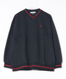 【U.S. POLO ASSN./ユーエスポロアッスン】Vネック リブライン 裏起毛 スウェットトレーナー