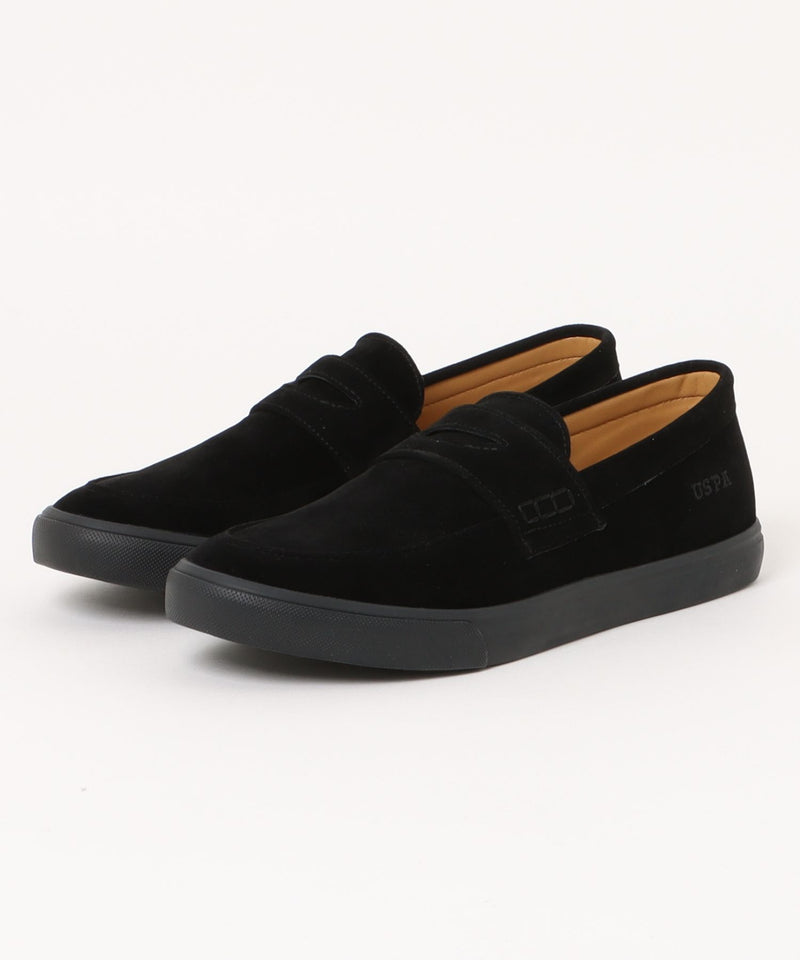 【U.S. POLO ASSN./ユーエスポロアッスン】フェイクスウェードローファー