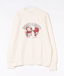 【DISCUS×HOT STUFF×Casper】キャラクタープリントスウェットトレーナー メンズ レディース ユニセックス