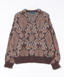 【BEVERLY HILLS POLO CLUB/ビバリーヒルズポロクラブ】ワンポイント刺繍 モヘアタッチ ニットカーディガン