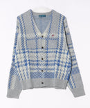 【BEVERLY HILLS POLO CLUB/ビバリーヒルズポロクラブ】ワンポイント刺繍 モヘアタッチ ニットカーディガン