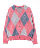 【BEVERLY HILLS POLO CLUB/ビバリーヒルズポロクラブ】ワンポイント刺繍 モヘアタッチ ニットカーディガン