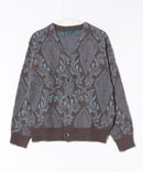 【BEVERLY HILLS POLO CLUB/ビバリーヒルズポロクラブ】ワンポイント刺繍 モヘアタッチ ニットカーディガン