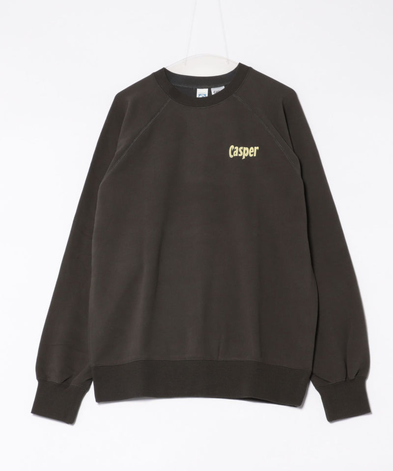 【DISCUS×Casper】キャラクタープリントスウェットトレーナー メンズ レディース ユニセックス