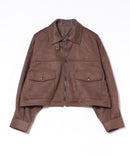 【fort point/フォートポイント】フェイクスウェード ショート丈 ブルゾン