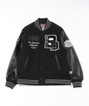 【BEN DAVIS/ベンデイビス】フェイクメルトンスタジャン アワードジャケット 中綿 防寒