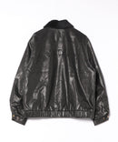 【BEN DAVIS/ベンデイビス】ヴィンテージ加工 衿ボア レザーライクジャケット 中綿 防寒 古着加工