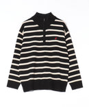 【BEVERLY HILLS POLO CLUB/ビバリーヒルズポロクラブ】ハーフジップニット