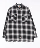 【DICKIES/ディッキーズ】ピーチ起毛 ツイルワークシャツ チェック オーバーサイズ